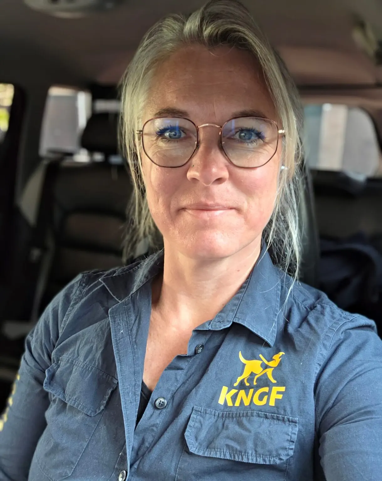 PAWS Workshopleider Margot Swart in de auto