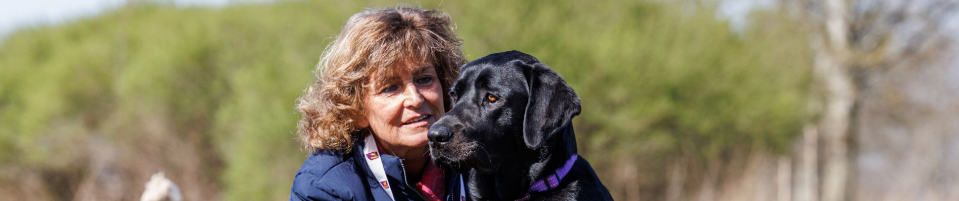 Mellina samen met haar buddyhond
