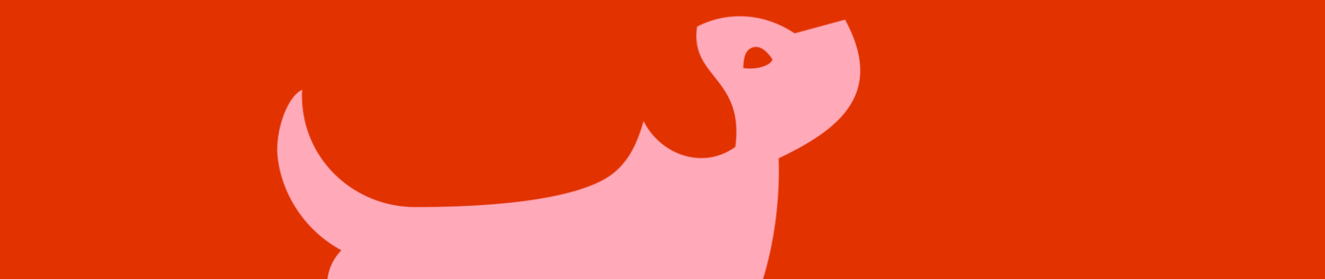 illustratie van hond en voerbak