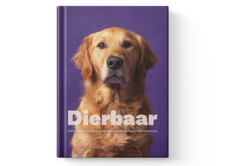 cover van het boek met portretfoto van hond en het woord dierbaar