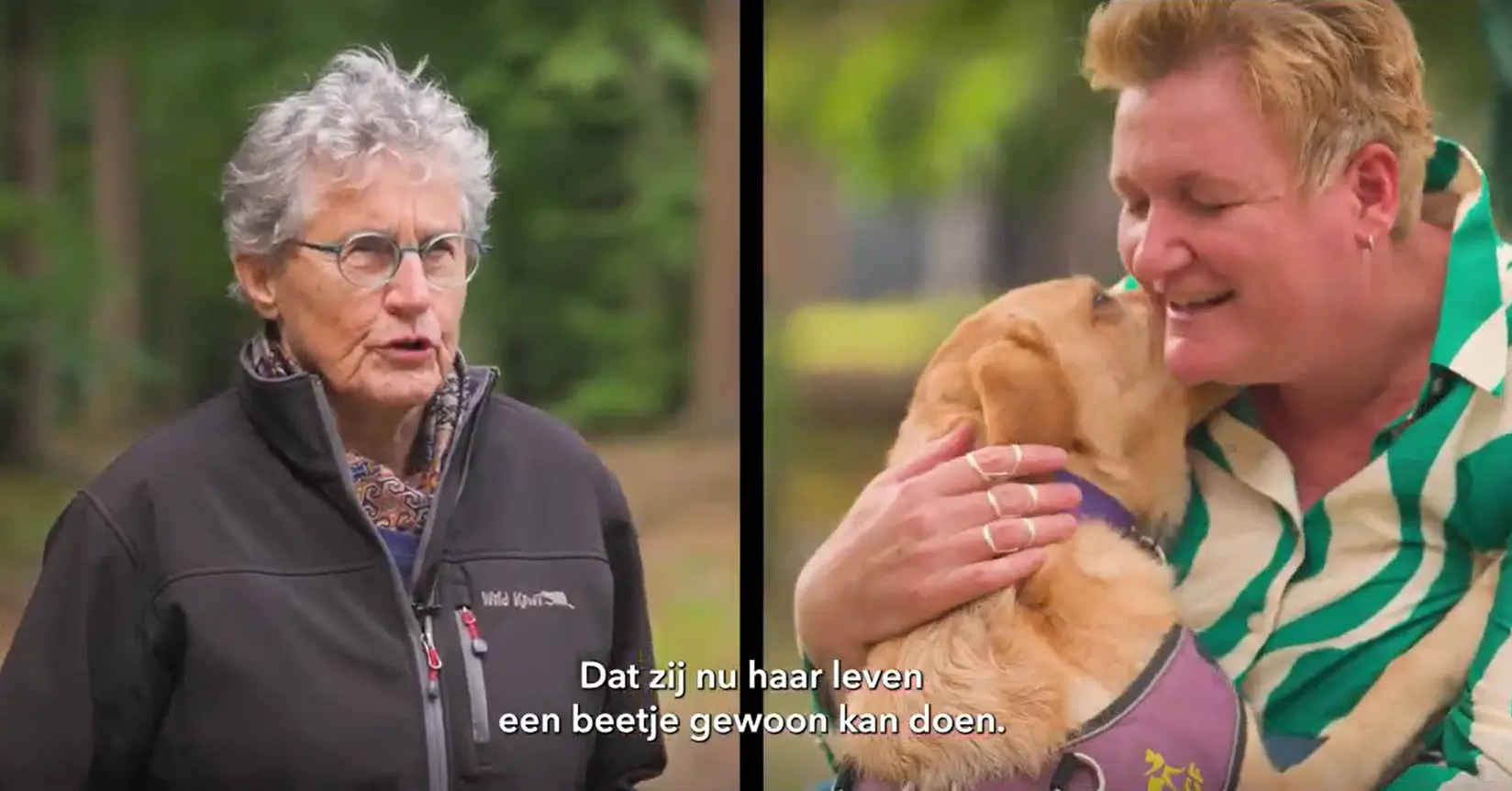In deze video vertelt Henriette waarom ze KNGF in haar testament heeft opgenomen en In deze video vertelt Henriette waarom zij KNGF heeft opgenomen in haar testament, en deelt Cindy hoe haar ADL-assistentiehond Danja van onschatbare waarde is in haar dagelijks leven.