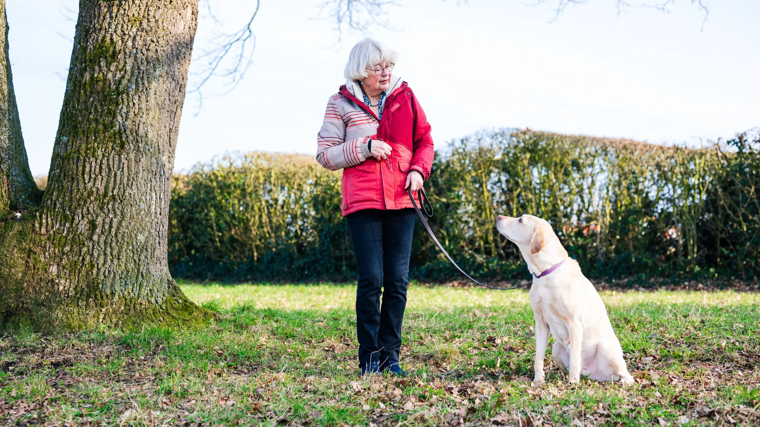 Janneke en moederhond Kaya