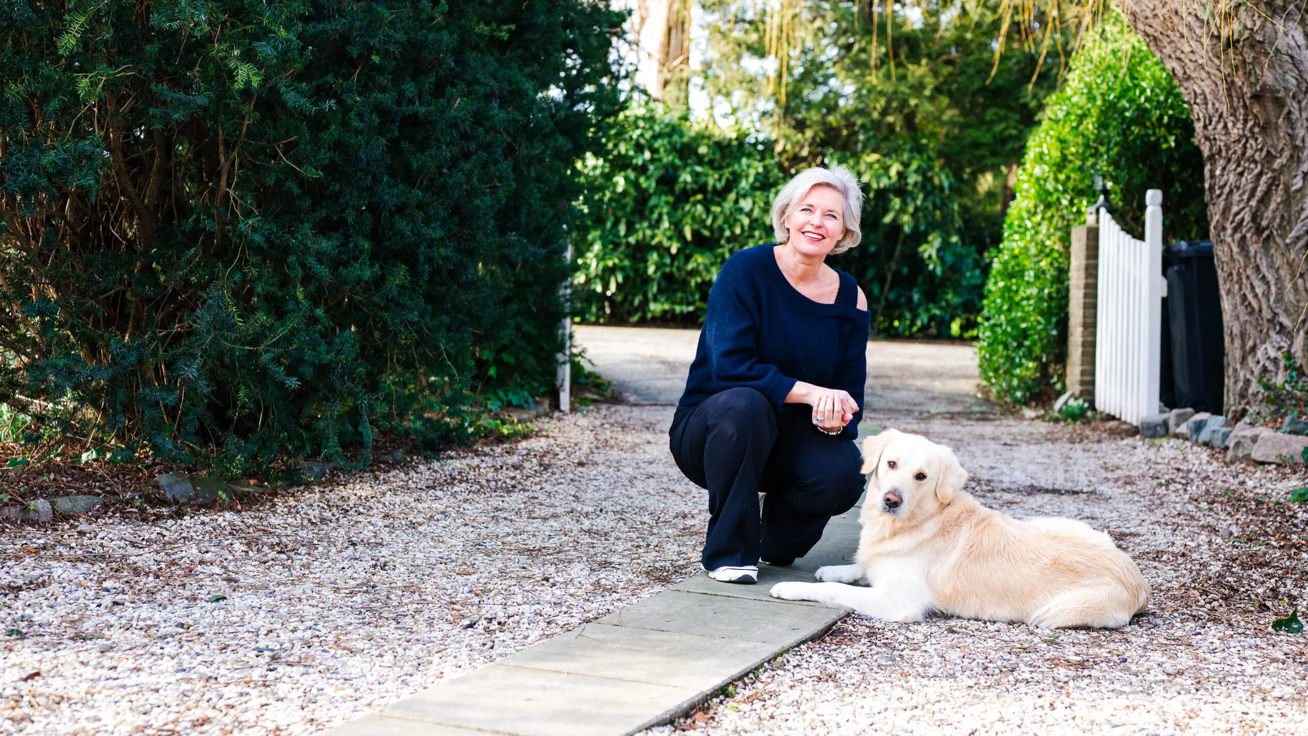 Patricia en vaderhond Nicky