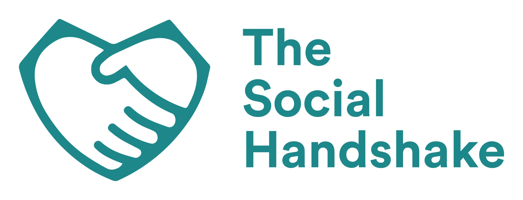 grafische weergave van 2 handen die elkaar schudden en de tekst The Social Handshake